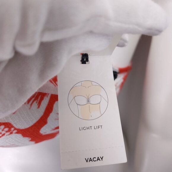 Shade & Shore Hawaiian Floral String Tie Lightly Lined Underwire Bikini Top - Picture 7 of 7